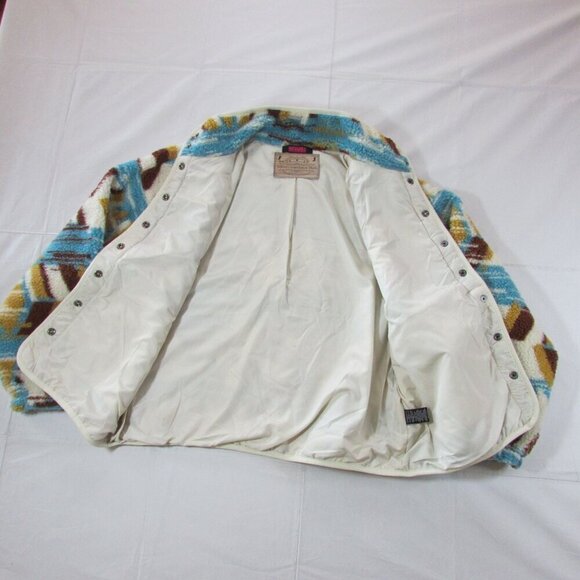 Rock & Roll Denim Women's Aztec Sherpa Sweater Jacket - Natural - Picture 2 of 3